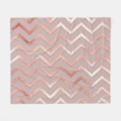 Rose Gold: elegantes Vintages Muster. Fleecedecke (Vorderseite (Horizontal))