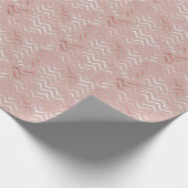Rose Gold: elegantes Vintages Muster. Geschenkpapier (Ecke)