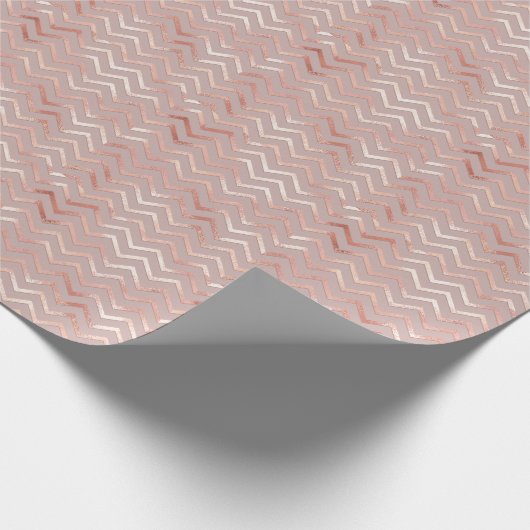 Rose Gold: elegantes Vintages Muster. Geschenkpapier (Ecke)