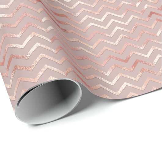 Rose Gold: elegantes Vintages Muster. Geschenkpapier (Rolleneckpunkt)