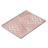 Rose Gold: elegantes Vintages Muster. Notizblock (Linke Seite)