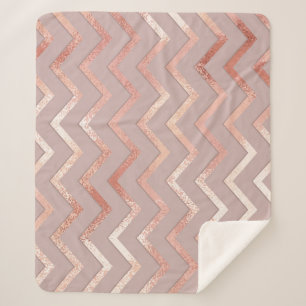 Rose Gold: elegantes Vintages Muster. Sherpadecke