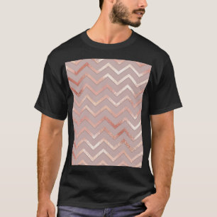 Rose Gold: elegantes Vintages Muster. T-Shirt