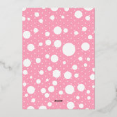 Rose Gold Engagement Party Foto Folieneinladung (Rückseite)