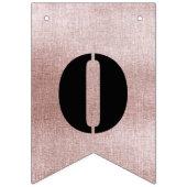 Rose Gold Engagement Party Jagdflaggen Wimpelkette (Zweite Fahne)