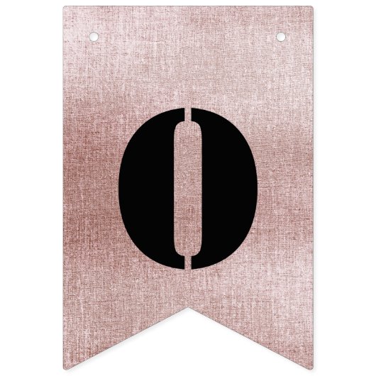 Rose Gold Engagement Party Jagdflaggen Wimpelkette (Zweite Fahne)