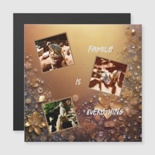 Rose Gold Erdmännchen-Familie ist alles, Magnetkarte