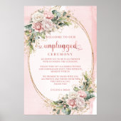 Rose Gold Eucalyptus Greenery Unplugged Poster (Vorne)