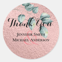 Rose Gold Eukalyptus Blätter Foil Look WEDING