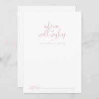 Rose Gold Extravagante Script Hochzeit wünscht sic