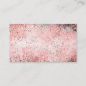 Rose Gold Eyelash-Erweiterungen Visitenkarte (Rückseite)