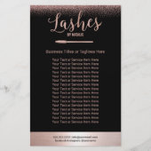 Rose Gold Eyelash Extensions Schönheitssalon Flyer (Vorne)