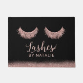 Rose Gold Eyelash Extensions Schönheitssalon Fußmatte (Vorderseite)