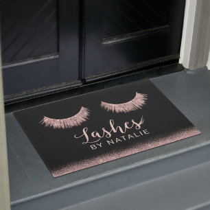 Rose Gold Eyelash Extensions Schönheitssalon Fußmatte