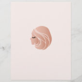 Rose Gold EyeLash Extensions und False Lash Girl Flyer (Hinten)