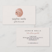 Rose Gold EyeLash Extensions und False Lash Girl Visitenkarte (Vorne/Hinten)