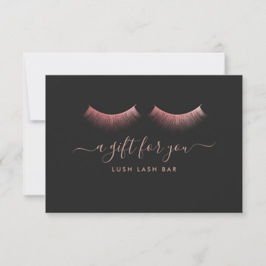 Rose Gold Eyelashes | Geschenkgutschein (Vorderseite)