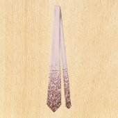 Rose Gold Fading Wasserfall Ombre Glitzer Krawatte