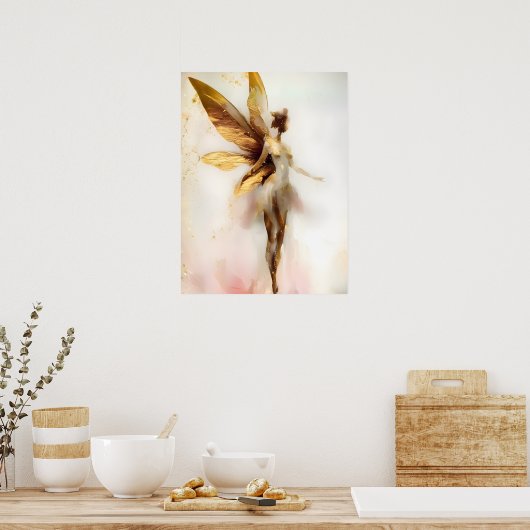 ROSE GOLD FAIRY Poster (Küche)