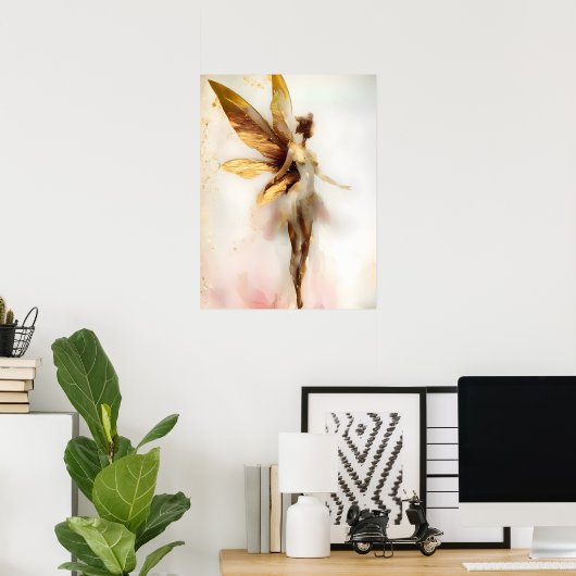 ROSE GOLD FAIRY Poster (Heimbüro)