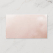 Rose Gold Fall Blume Hochzeit wünschen gut Begleitkarte (Rückseite)