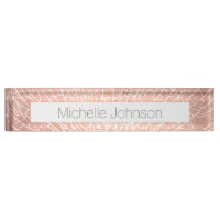Rose Gold Fan Coral Muster Imitate