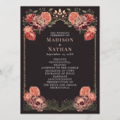 Rose Gold Fantasy Enchanted Garden Wedding Program Programm (Vorderseite)