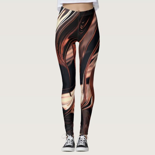 Rose Gold Fantasy Leggings (Vorderseite)