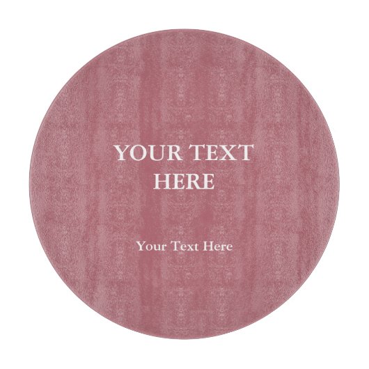 Rose Gold Farbe Schlicht Elegant Modernes Minimali Schneidebrett (Vorderseite)