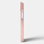 Rose Gold farbig | Benutzerdefinierte Initialen Case-Mate iPhone Hülle (Rückseite / Links)