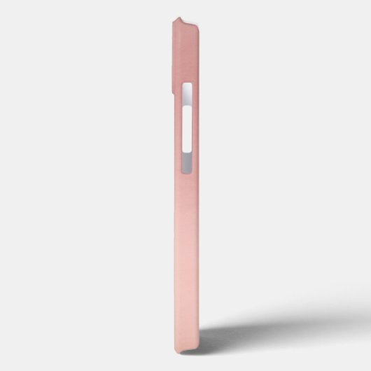 Rose Gold farbig | Benutzerdefinierte Initialen Case-Mate iPhone Hülle (Rückseite / Links)