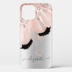 Rose Gold Faux Wimpern Silber Case-Mate iPhone Hülle