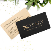 Rose Gold Feather Pen Logo N Notar QR Code Visitenkarte