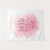 Rose Gold feiert Frau Brautparty Backdrop Wandteppich (Vorderseite (Horizontal))