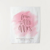 Rose Gold feiert Frau Brautparty Backdrop Wandteppich (Vorderseite)