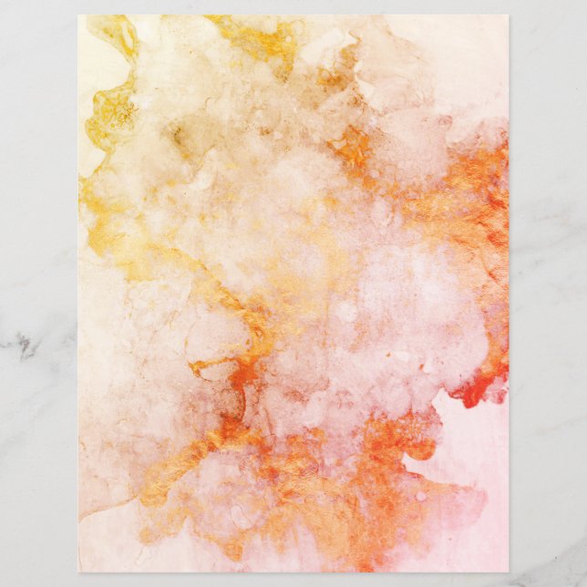 Rose Gold Fire Kupfer Granit Scrapbook Papier (Vorderseite)