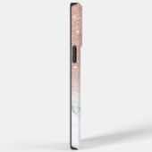 Rose Gold Firmenlogo für Marmor Case-Mate iPhone Hülle (Rückseite / Rechts)