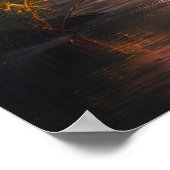 Rosé Gold Flamingo Serenity Poster (Ecke)