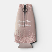 Rose Gold Flasche Cooler mit benutzerdefiniertem T Flaschenkühler (Rückseite)