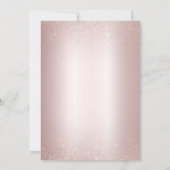 Rose Gold Flora Teezeremonie auf dem Monte Tamaro Einladung (Rückseite)