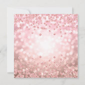 Rose Gold Floral 60. Geburtstag Glam Lights (Rückseite)