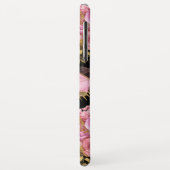 Rose Gold Floral and Butterfly Girl Muster Case-Mate iPhone Hülle (Hinten/Links)