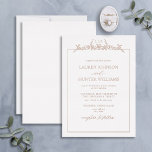 Rose Gold Floral Border Monogram Wedding Folieneinladung<br><div class="desc">Einführung der Rose Gold Floral Border Monogram Wedding Foil Einladung! Dieses moderne Hochzeitsladen besticht durch eine wunderschöne, handgezeichnete, blumenlinienförmige Monografie mit handgeschriebenen Schriftzeichen für eine einzigartige und elegante Touch. Ideal für alle Frühlings- und Sommerschulen, wird diese Einladung Ihre Gäste begeistern. Das elegante und schlichte Design ist ideal für Paare, die...</div>