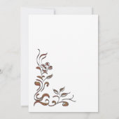 Rose Gold Floral Border Überraschung 18. Geburtsta Einladung (Rückseite)