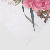 Rose Gold Floral Bouquet Wasserfarben Dekoupage Seidenpapier (Detail)