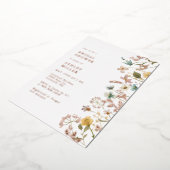 Rose Gold Floral Brautparty Folieneinladung (Gedreht)