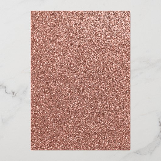 Rose Gold Floral Bubbly Brautparty Folieneinladung (Rückseite)