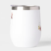 Rose Gold Floral Butterfly Custom Text (Rechts)