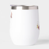 Rose Gold Floral Butterfly Custom Text (Rechts)