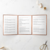 Rose Gold Floral Luxury Salon Broschüre (Innenseite)